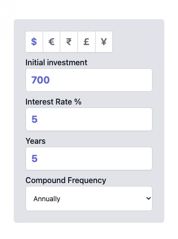 how to use compound interest calculator